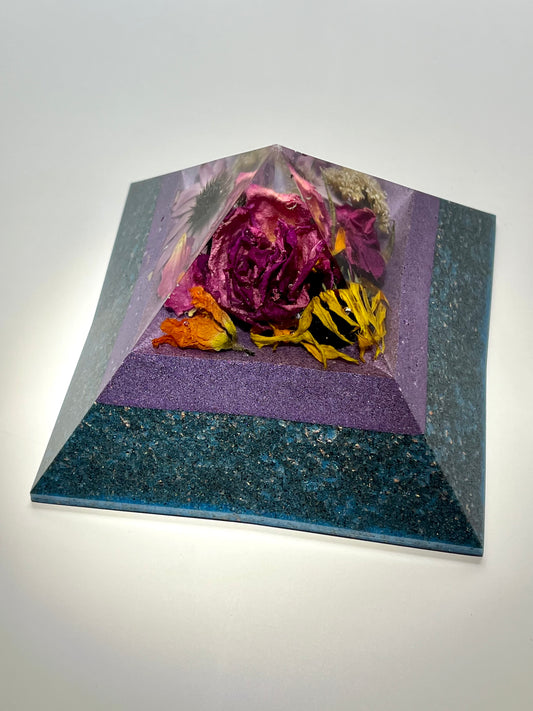 WILDFLOWER ROSE . Copper Quartz Magic Mix Orgone. Giza Pyramid Energy. Crown Chakra Minerals. EMF Protection. Deep Sleep Raise Frequency