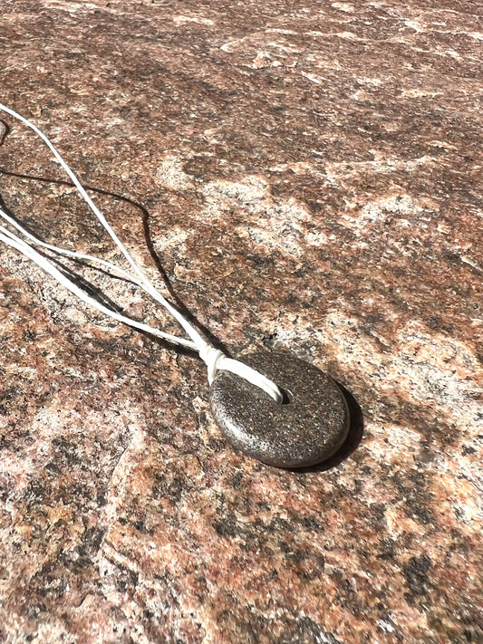 EARL GREY TORUS PENDANT Copper, Magnetic sand, & Quartz, Magic Mix Mini-Torus Pendant of Copper Zinc and Iron Orgone