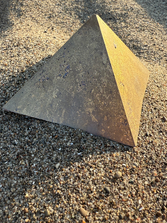 BRASS HARMONIC GIZA. Brass Copper Quartz Magic Mix Orgone. Giza Pyramid Energy. Crown Chakra Minerals. EMF Protection. Deep Sleep Raise Frequency