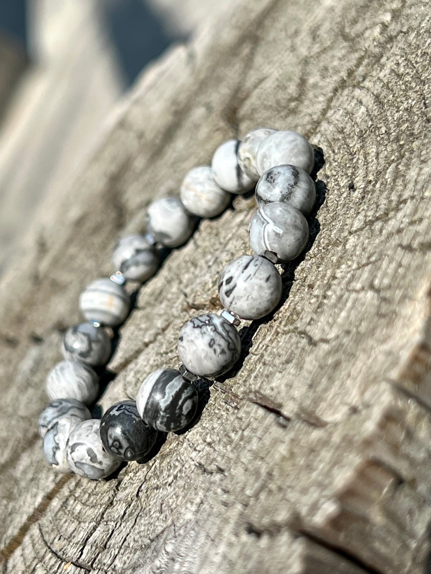 Slate Serenity Howlite Bracelet