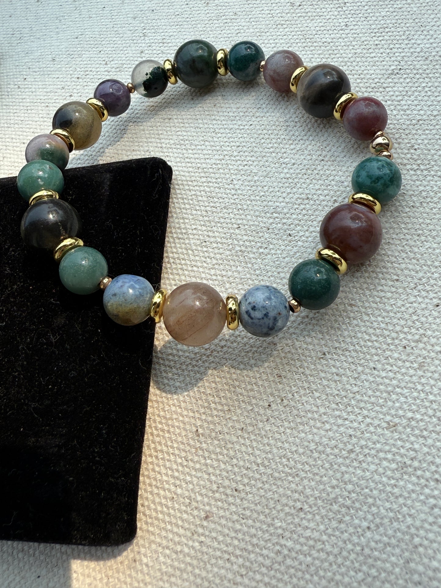 Polychrome Trio - Agate Bracelet