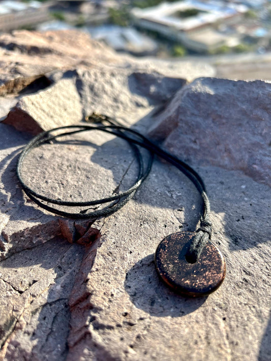 MAGICMIX TORUS PENDANT (Copper) Shungite, Quartz, & Magic Mix Mini-Torus Pendant of Copper Zinc and Iron Orgone