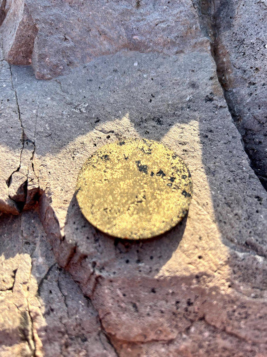 SUPER EMF STICKER 1-Single! Magic Mix Anti-Emf Brass Gilded Cell Phone Sticker Disc