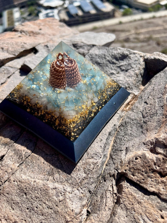 ANGEL COIL. Accuvac. Tensor Ring. Aquamarine. Shungite Magic Mix. Earth Frequency Orgone. Giza Pyramid Energy. Throat and Heart Balance.