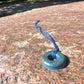 DEEP BLUE DARK AQUA TORUS PENDANT Copper, Magnetic sand, & Quartz, Magic Mix Mini-Torus Pendant of Copper Zinc and Iron Orgone