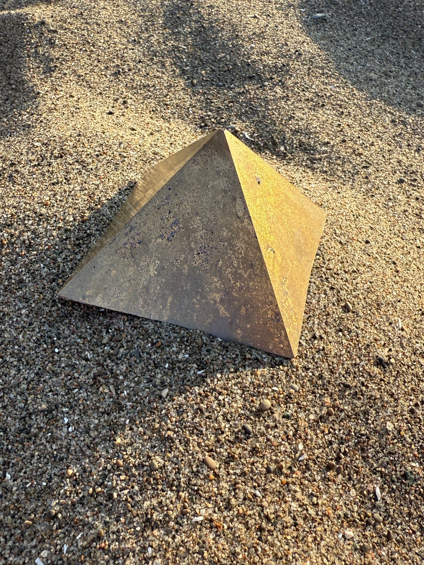 BRASS HARMONIC GIZA. Brass Copper Quartz Magic Mix Orgone. Giza Pyramid Energy. Crown Chakra Minerals. EMF Protection. Deep Sleep Raise Frequency