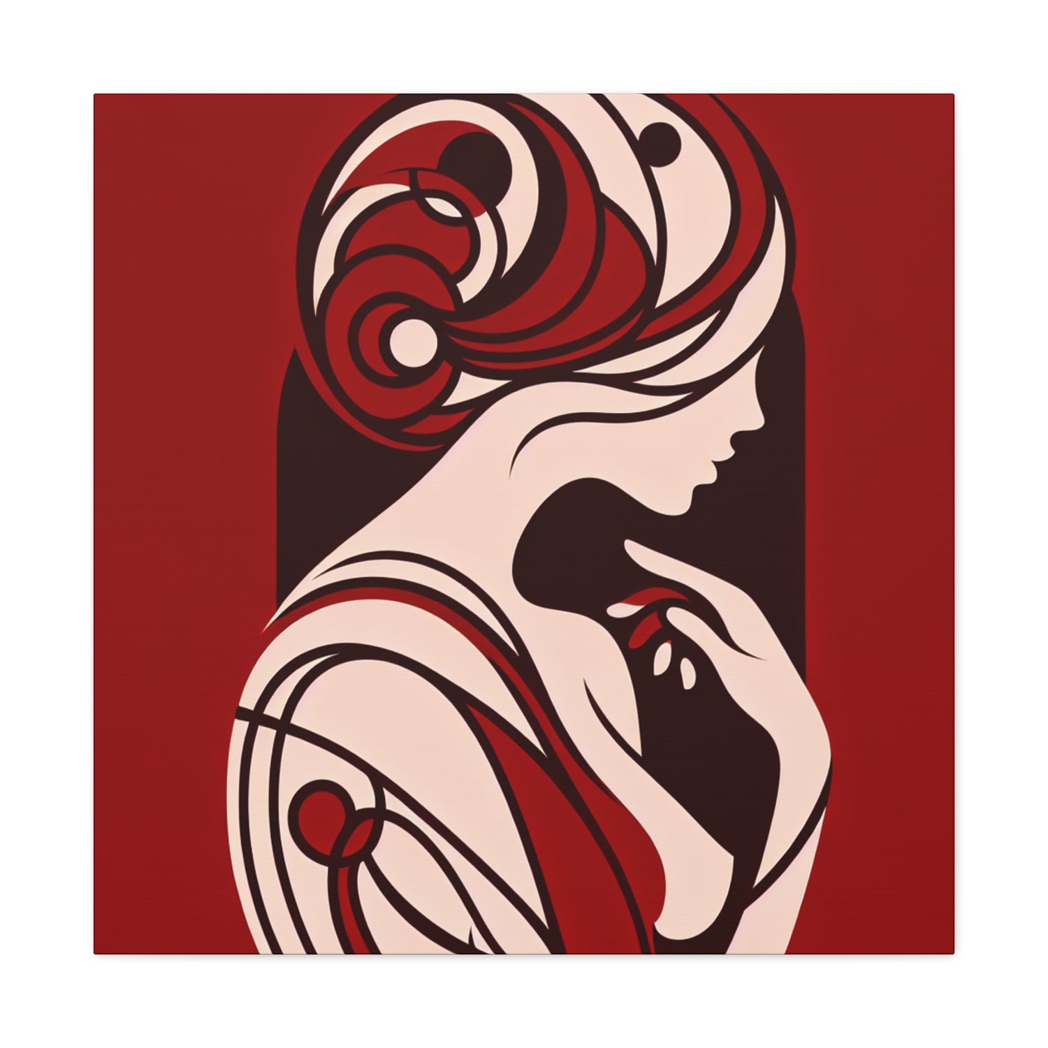 Abstract Female Form - Red