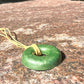 LIME TORUS PENDANT Copper, Magnetic sand, & Quartz, Magic Mix Mini-Torus Pendant of Copper Zinc and Iron Orgone