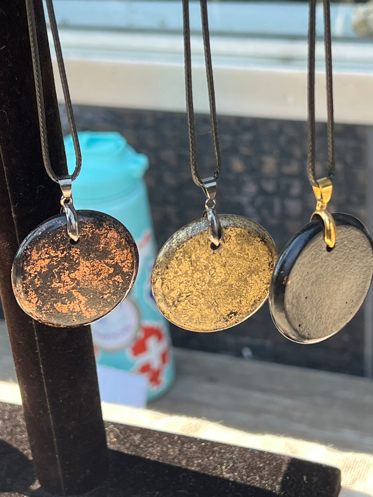 MAGICMIX PRO PENDANT (Brass) Brass Shungite, Quartz, & Magic Mix Brass Gilded Pendant of Copper Zinc and Iron Orgone