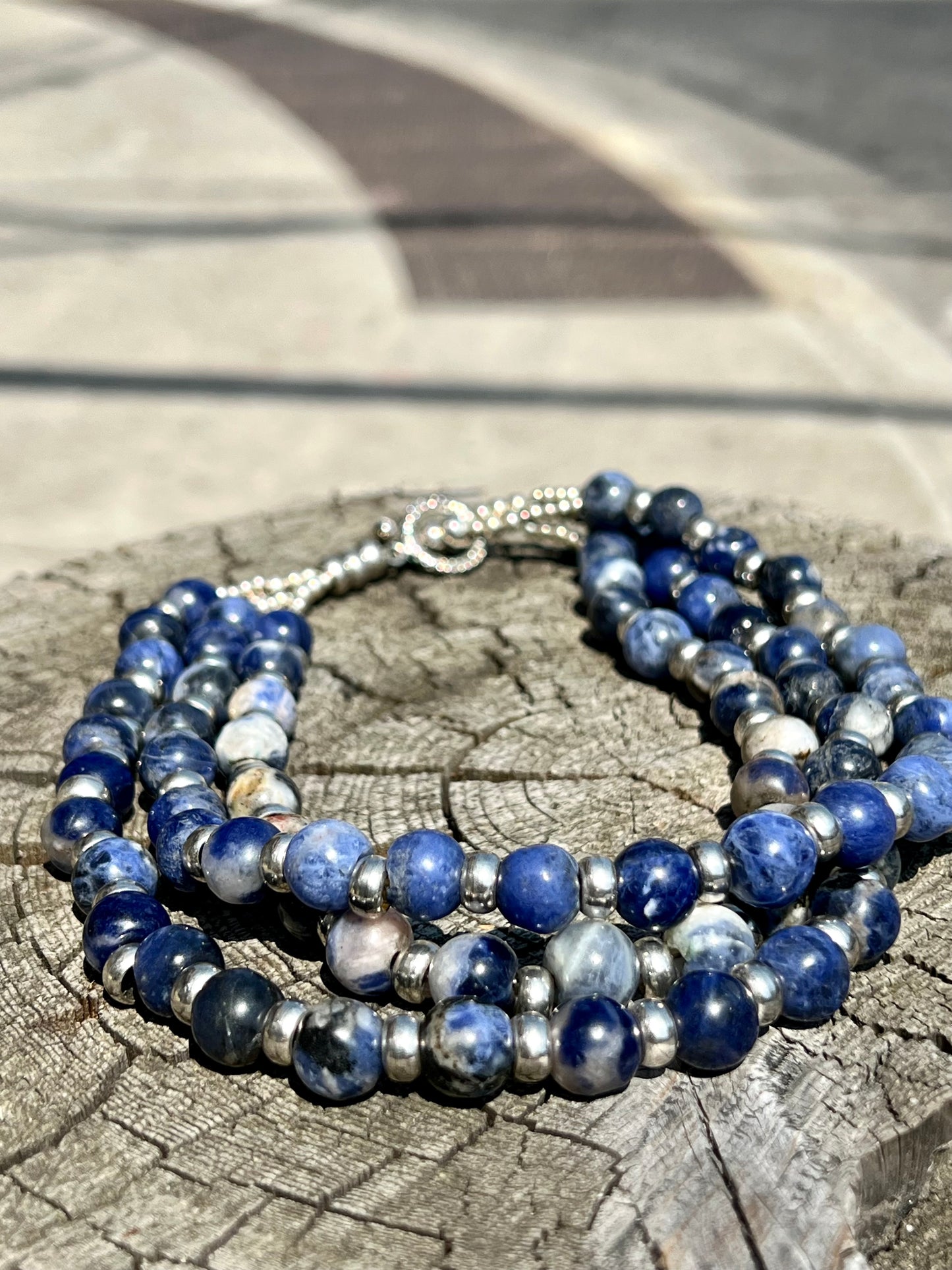 Sodalite Shield Chocker Necklace