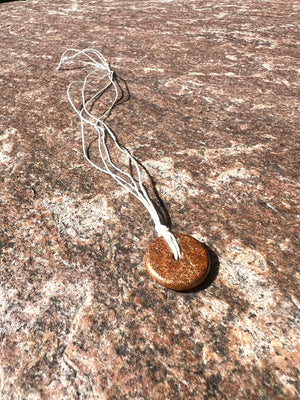 BRONZE TORUS PENDANT Copper, Magnetic sand, & Quartz, Magic Mix Mini-Torus Pendant of Copper Zinc and Iron Orgone