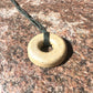 CREME TORUS PENDANT (Brass) Copper, Magnetic sand, & Quartz, Magic Mix Mini-Torus Pendant of Copper Zinc and Iron Orgone