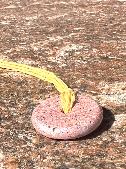 COPPER WHITE  TORUS PENDANT Copper, Magnetic sand, & Quartz, Magic Mix Mini-Torus Pendant of Copper Zinc and Iron Orgone