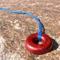 RED TORUS PENDANT Copper, Magnetic sand, & Quartz, Magic Mix Mini-Torus Pendant of Copper Zinc and Iron Orgone