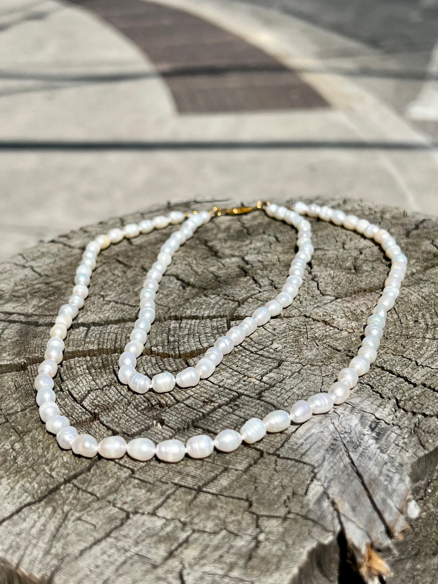 Moonlit Tide Freshwater Pearl Necklace