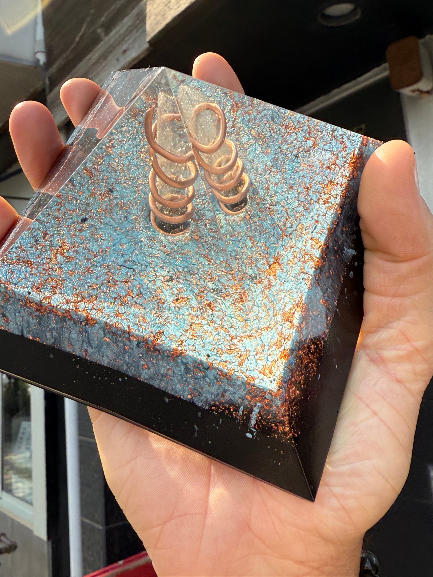 COPPER SOUL. Copper Wrapped Quartz Magic Mix Orgone. Giza Pyramid Energy. Crown Chakra Minerals. EMF Protection. Deep Sleep Raise Frequency