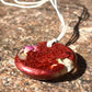WINE ROSE TORUS PENDANT Copper, Magnetic sand, & Quartz, Magic Mix Mini-Torus Pendant of Copper Zinc and Iron Orgone