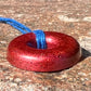 RED TORUS PENDANT Copper, Magnetic sand, & Quartz, Magic Mix Mini-Torus Pendant of Copper Zinc and Iron Orgone