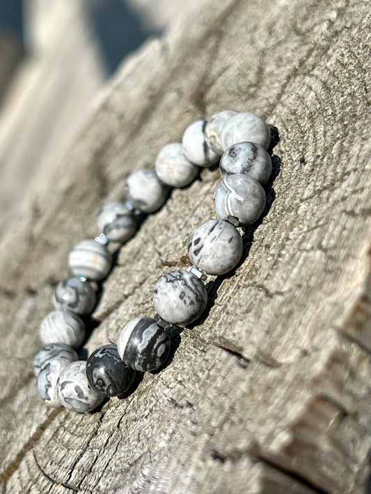Slate Serenity Howlite Bracelet