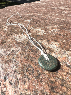 AQUA GREEN TORUS PENDANT Copper, Magnetic sand, & Quartz, Magic Mix Mini-Torus Pendant of Copper Zinc and Iron Orgone