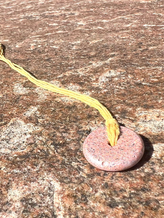 COPPER WHITE  TORUS PENDANT Copper, Magnetic sand, & Quartz, Magic Mix Mini-Torus Pendant of Copper Zinc and Iron Orgone