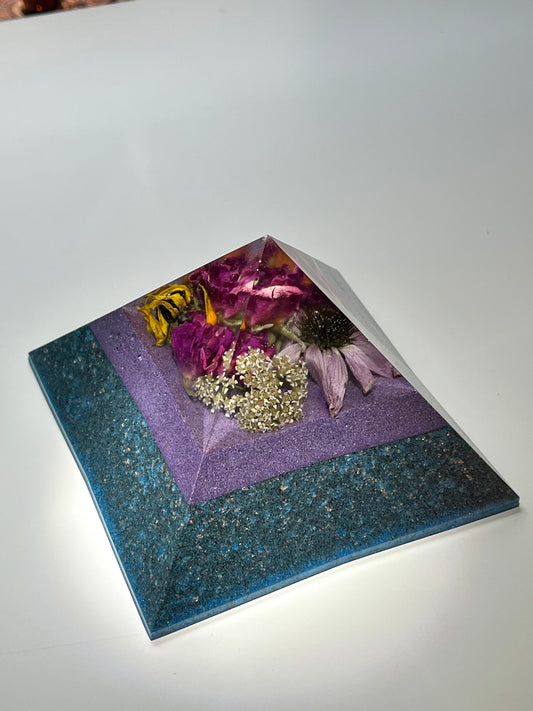 WILDFLOWER ROSE . Copper Quartz Magic Mix Orgone. Giza Pyramid Energy. Crown Chakra Minerals. EMF Protection. Deep Sleep Raise Frequency