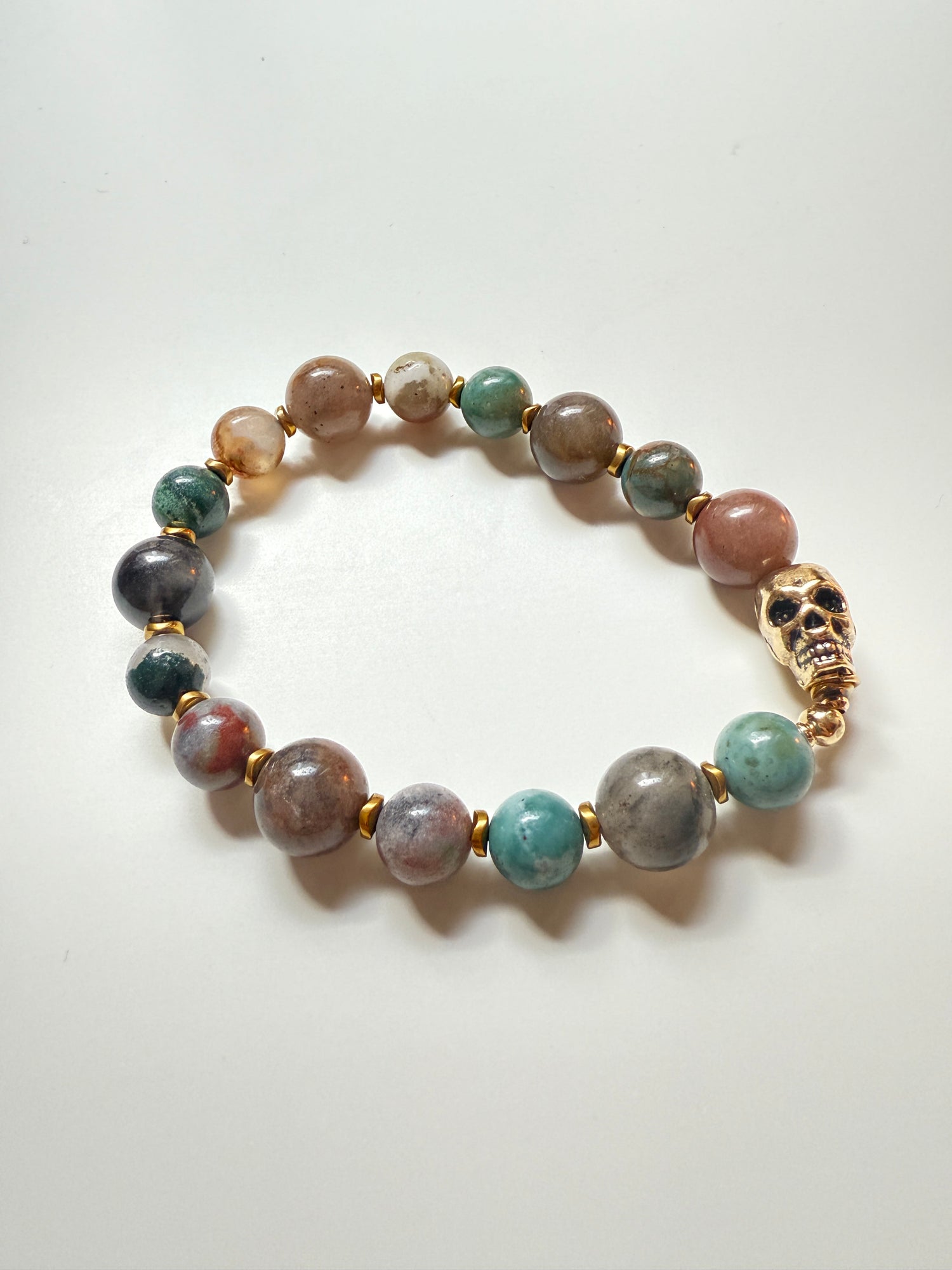 Polychrome Trio - Jasper Agate Bracelet