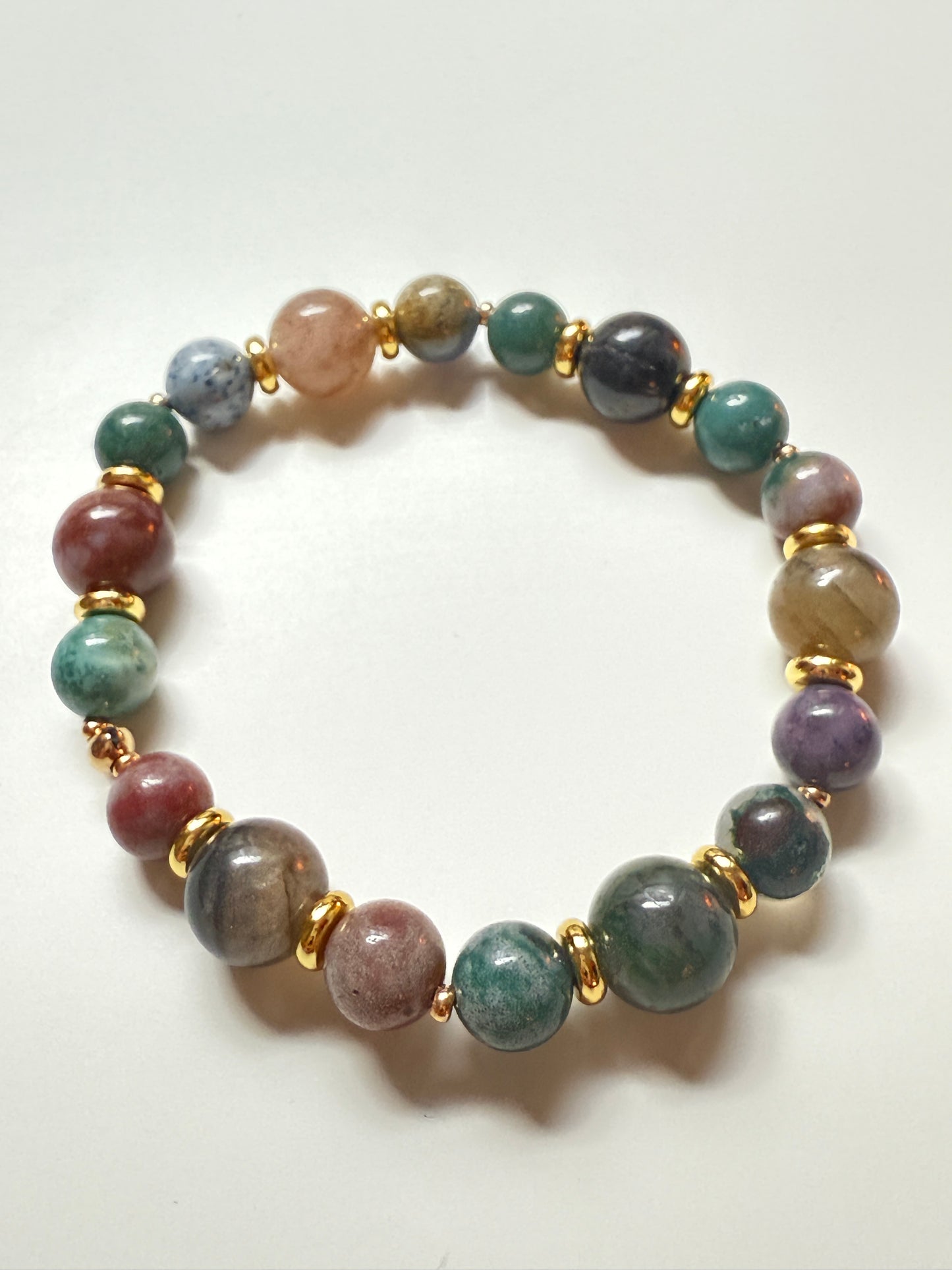 Polychrome Trio - Agate Bracelet