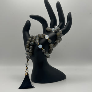 Labradorite & Moonstone Mala