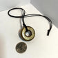 MAGICMIX TORUS PENDANT (Brass) Shungite, Quartz, & Magic Mix Torus Pendant of Copper Zinc and Iron Orgone