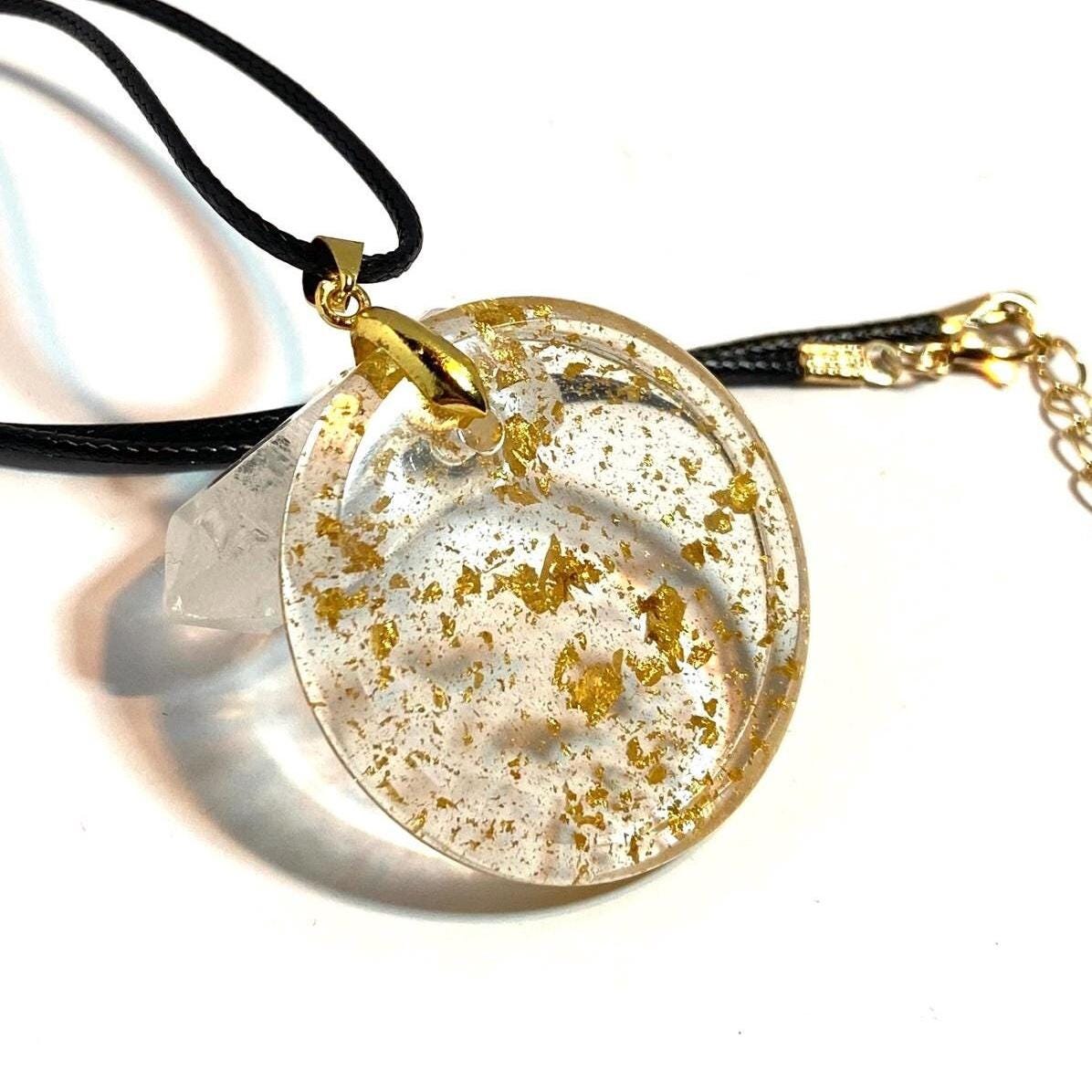 24k GOLD PRO PENDANT 24 Karat Gold and Resin Pendant (Non-Orgone)
