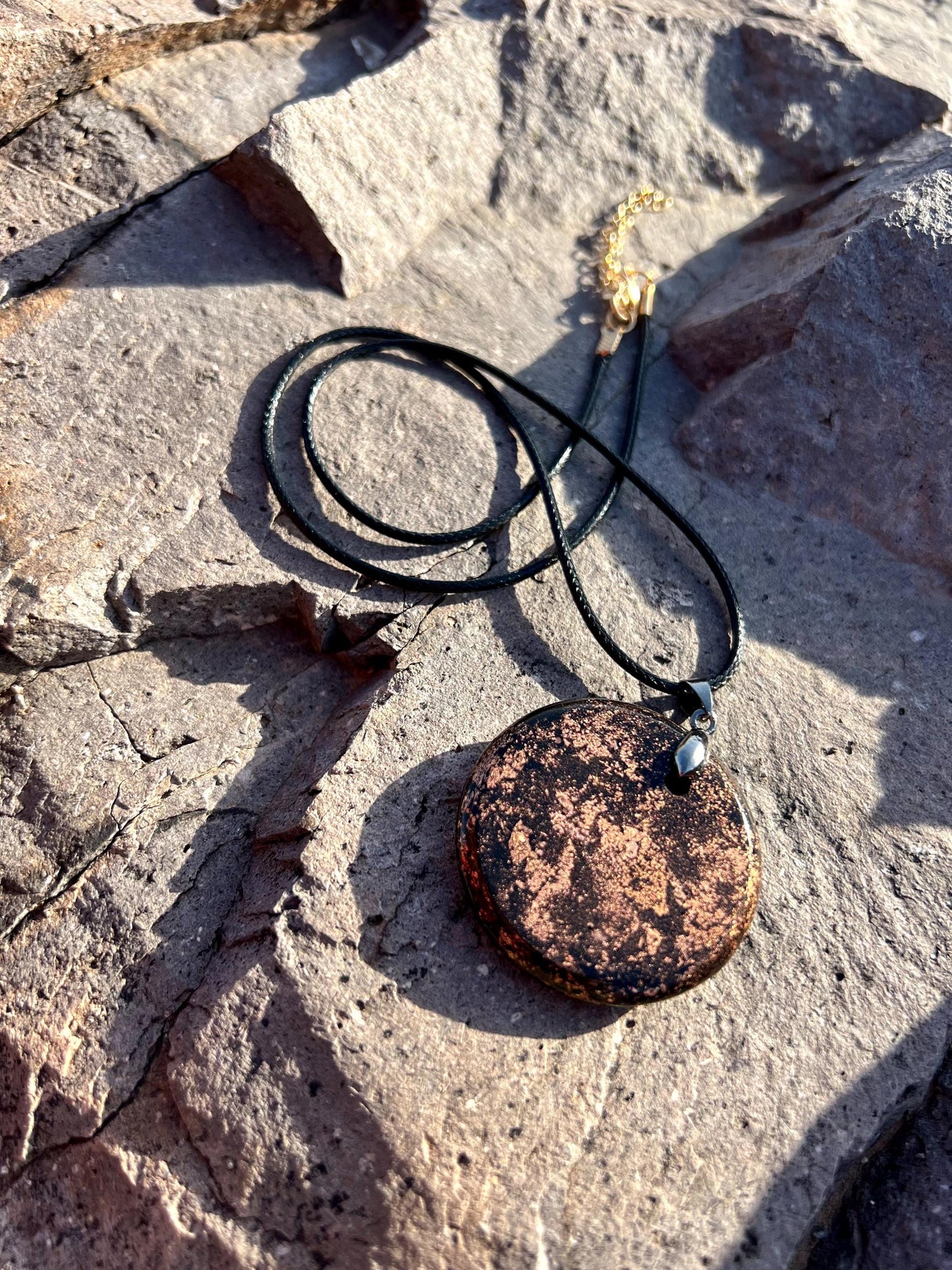 MAGICMIX PRO PENDANT (Copper) Copper Shungite, Quartz, & Magic Mix Copper Gilded Pendant of Copper Zinc and Iron Orgone