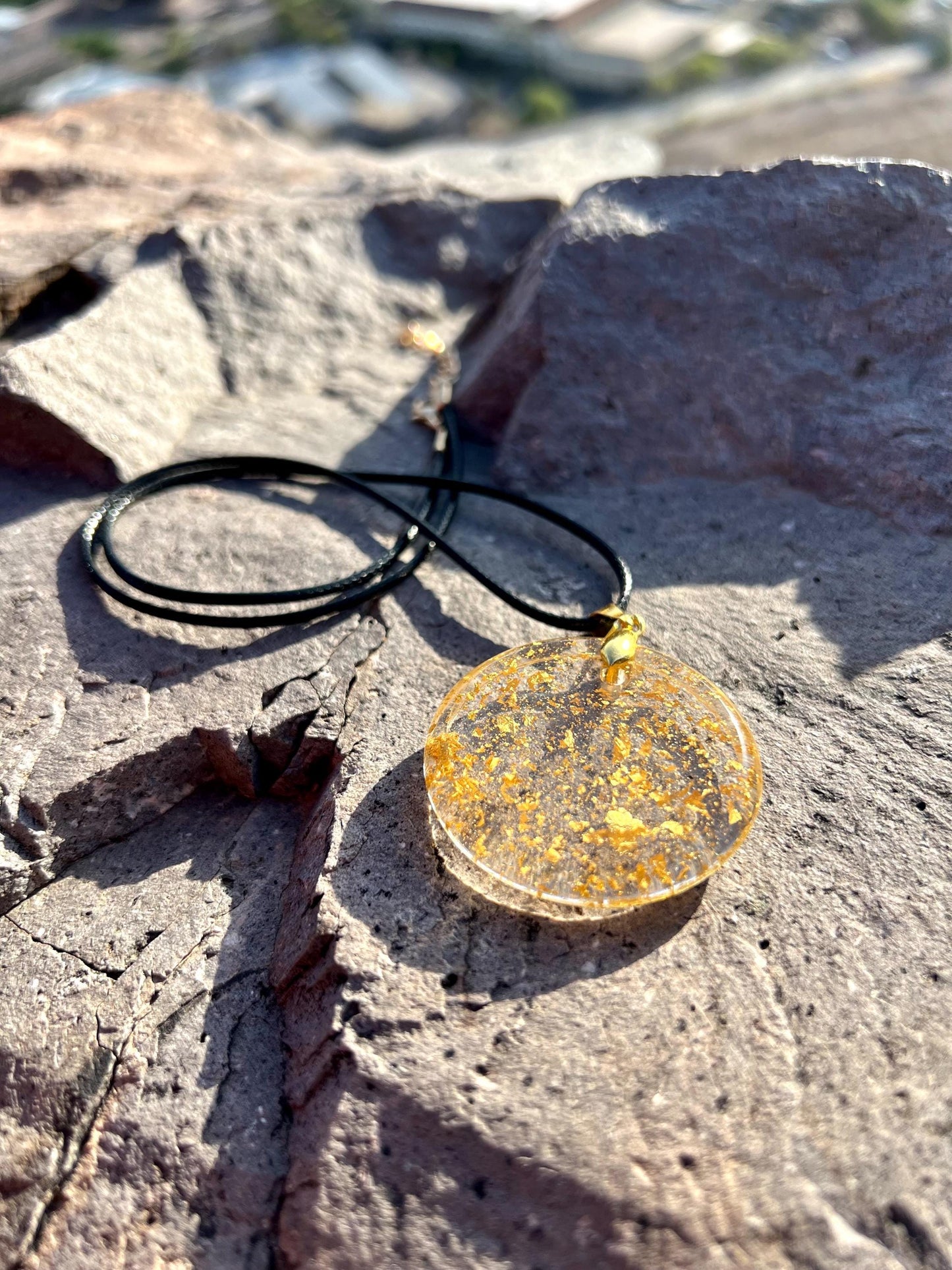 24k GOLD PRO PENDANT 24 Karat Gold and Resin Pendant (Non-Orgone)