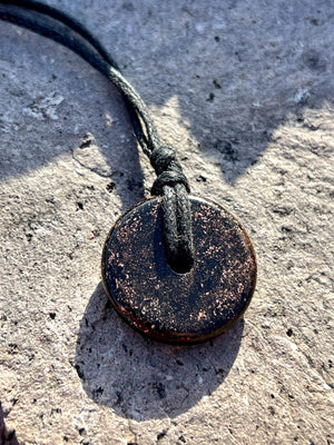 MAGICMIX TORUS PENDANT (Copper) Shungite, Quartz, & Magic Mix Mini-Torus Pendant of Copper Zinc and Iron Orgone