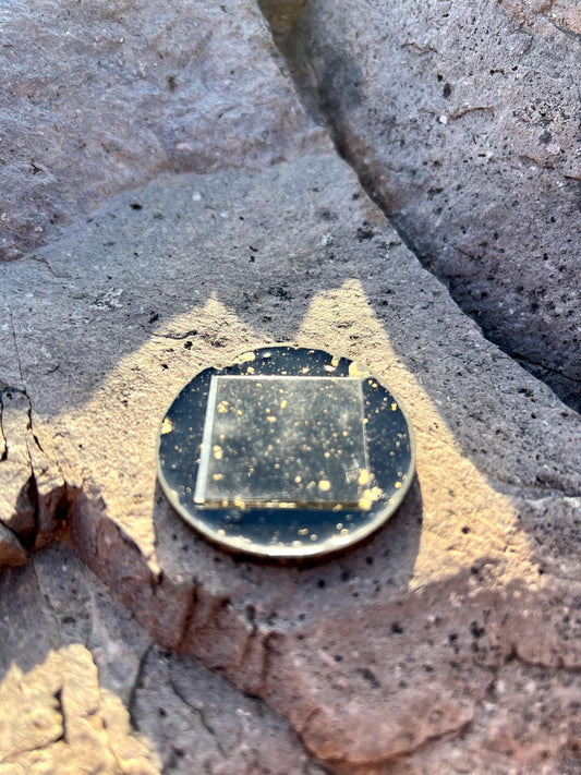 SUPER EMF STICKER 1-Single! Magic Mix Anti-Emf Brass Gilded Cell Phone Sticker Disc