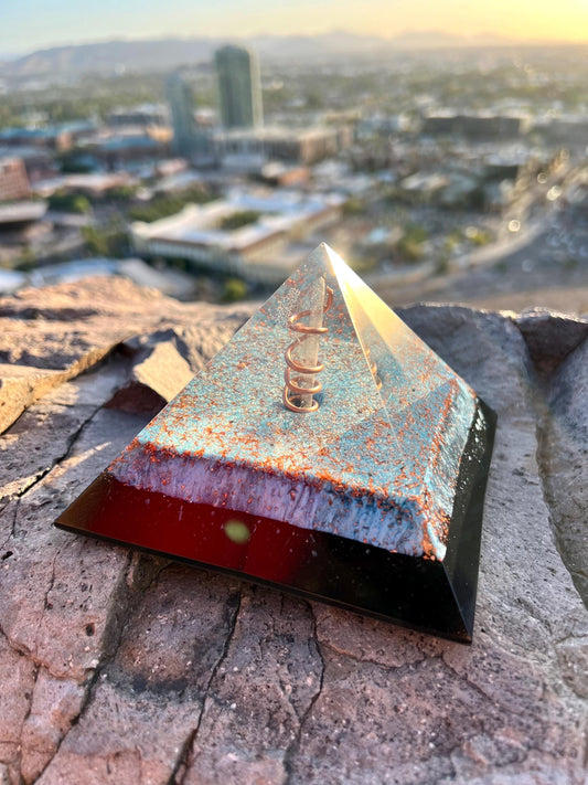COPPER SOUL. Copper Wrapped Quartz Magic Mix Orgone. Giza Pyramid Energy. Crown Chakra Minerals. EMF Protection. Deep Sleep Raise Frequency