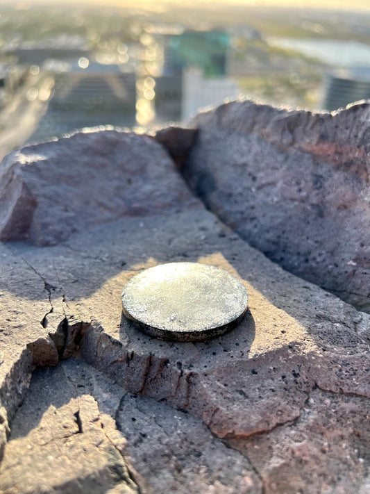 SUPER EMF STICKER (Silver) 1-Single! Magic Mix Anti-Emf Imi-Silver Gilded Cell Phone Sticker Disc