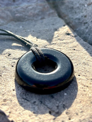 MAGICMIX TORUS PENDANT Shungite, Quartz, & Magic Mix Torus Pendant of Copper Zinc and Iron Orgone