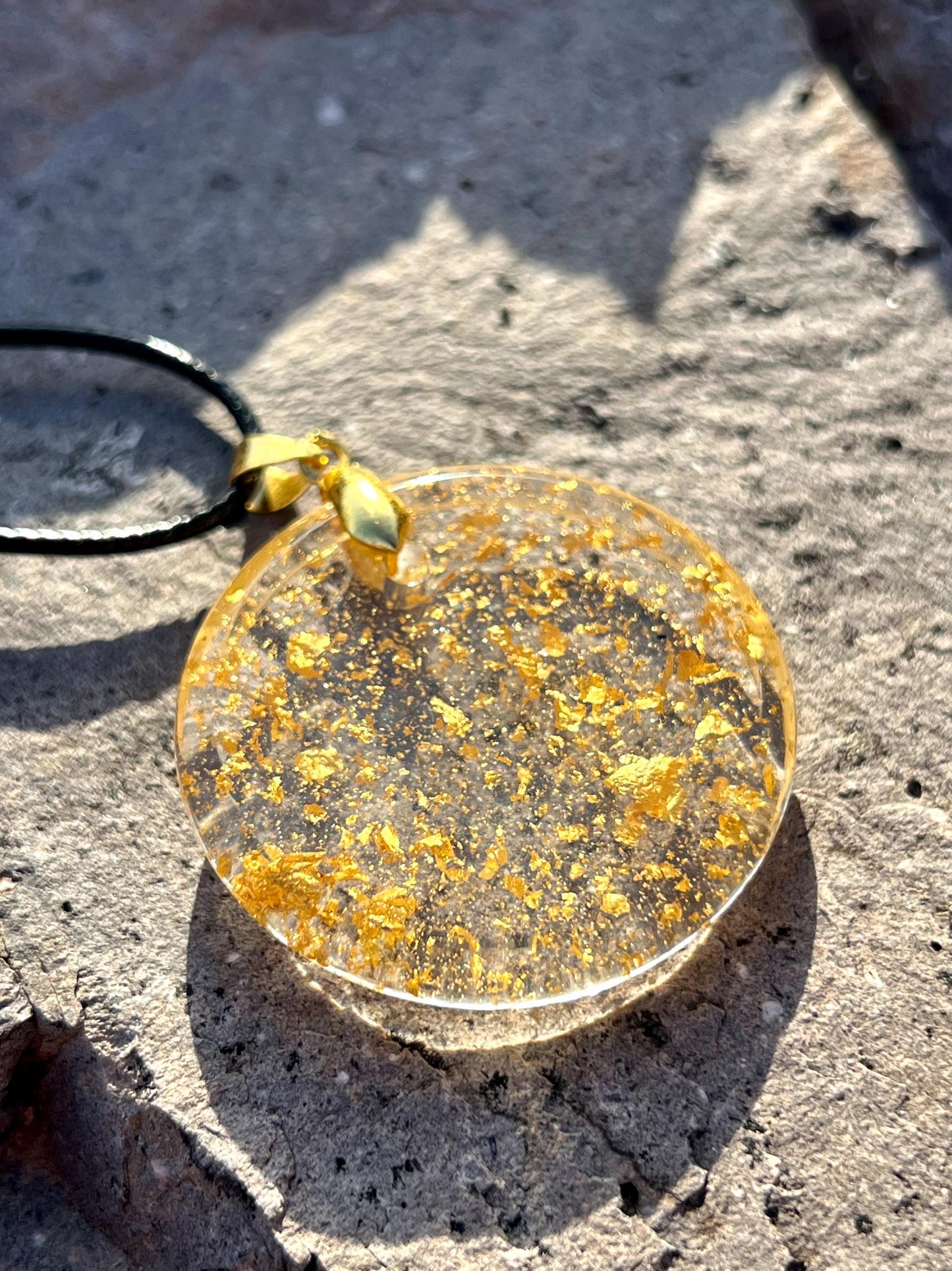 24k GOLD PRO PENDANT 24 Karat Gold and Resin Pendant (Non-Orgone)