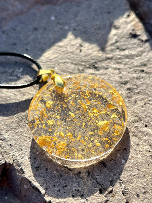 24k GOLD PRO PENDANT 24 Karat Gold and Resin Pendant (Non-Orgone)