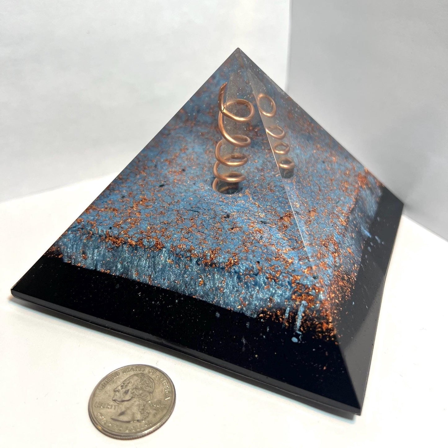 COPPER SOUL. Copper Wrapped Quartz Magic Mix Orgone. Giza Pyramid Energy. Crown Chakra Minerals. EMF Protection. Deep Sleep Raise Frequency
