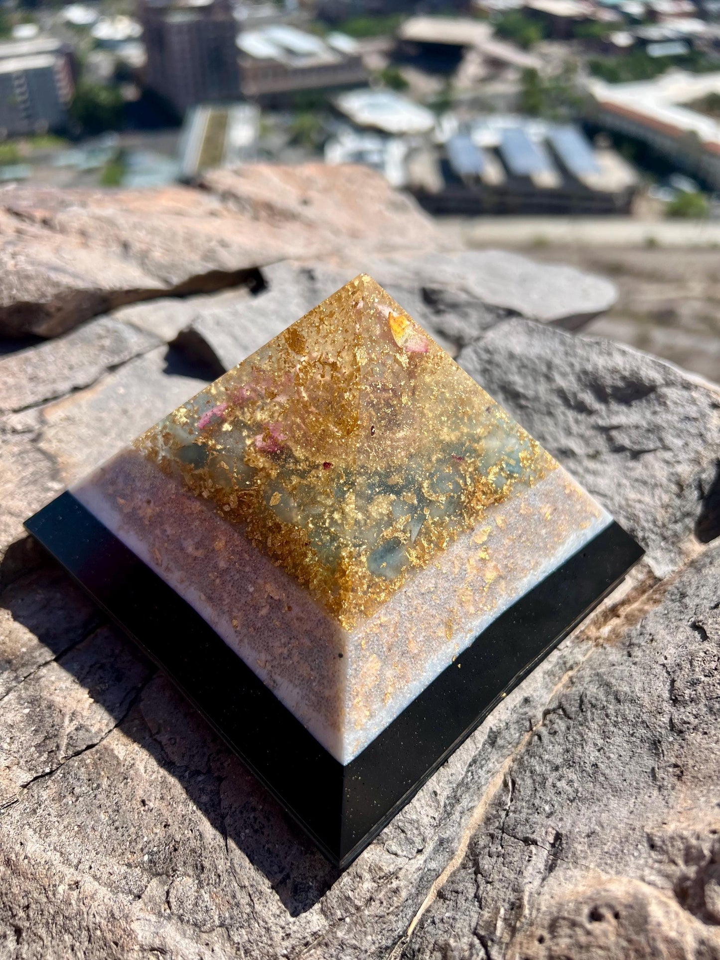 AQUA LIGHT. Aquamarine Shungite Magic Mix Orgone. Giza Pyramid Energy. Throat Balancing Minerals. EMF Protection. Deep Sleep Raise Frequency