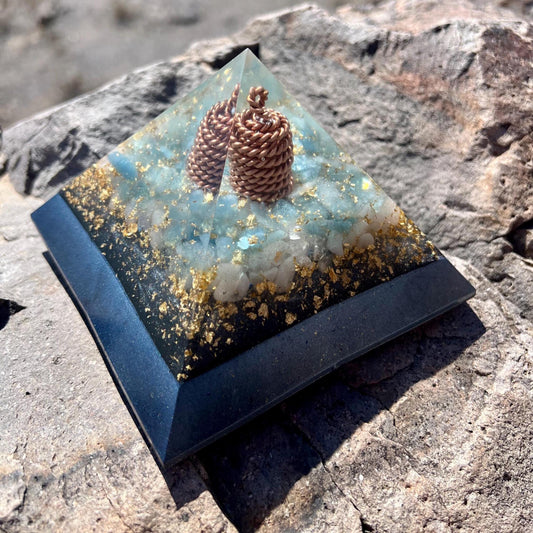 ANGEL COIL. Accuvac. Tensor Ring. Aquamarine. Shungite Magic Mix. Earth Frequency Orgone. Giza Pyramid Energy. Throat and Heart Balance.