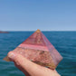 ELECTRIC OM Quartz Magic Mix Earth Frequency Orgone Giza 8-Side Pyramid with Heart Chakra Balancing Minerals